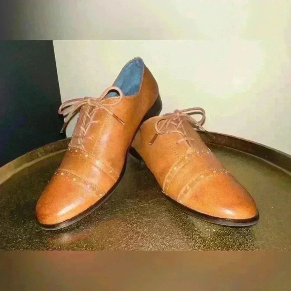 Toms Shoes - TOMS Oxford Lace-up Dress Shoe in Brown Leather